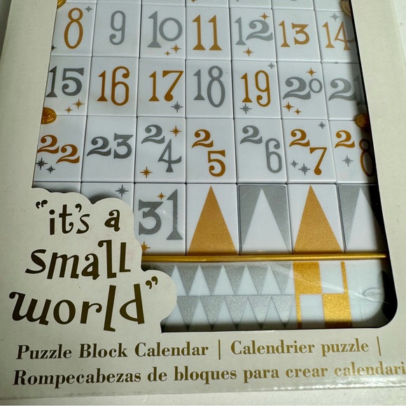 NWT. Disney Calendar - It's A Small World Block Puzzle. LMK - Picture 11 of 11